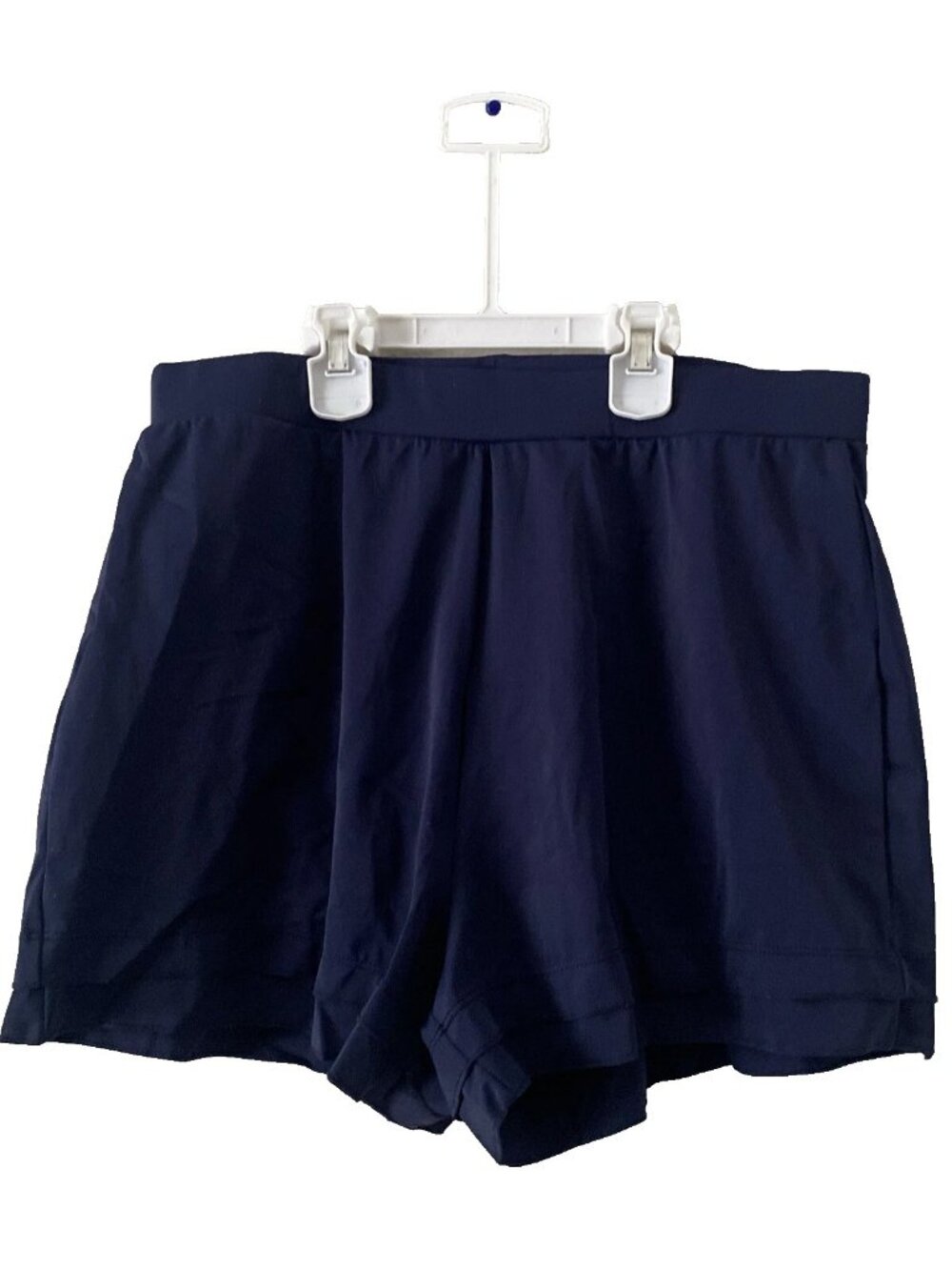 Keeprone Women's Navy Blue Short Sweat Soft Comfy Shorts Size 10